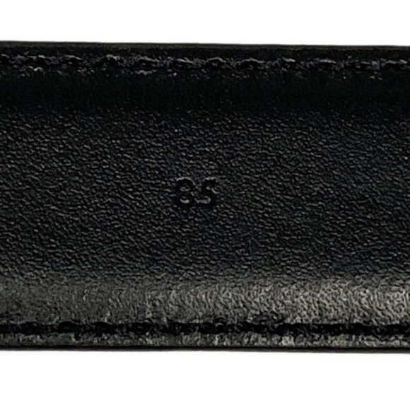 CELINE Medium Triomphe Belt Black Gold Leather Hardware - 783-071825 - Picture 4 of 6